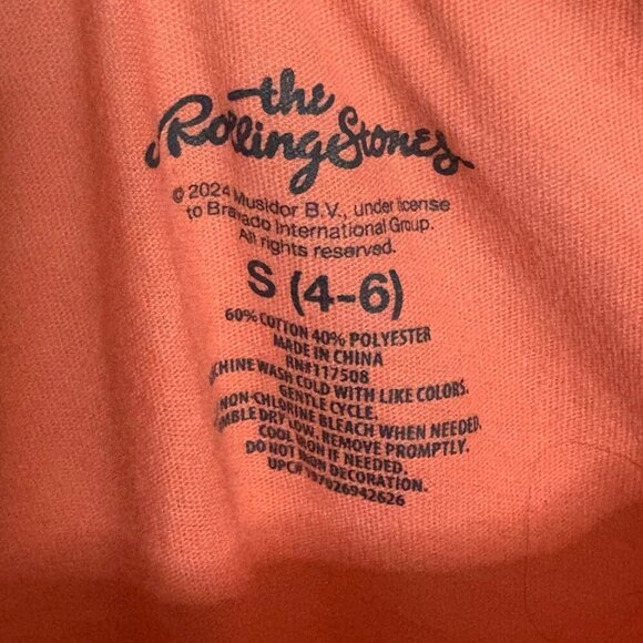 🦃 The Rolling Stones Flower Lips Graphic T Small - Picture 3 of 4